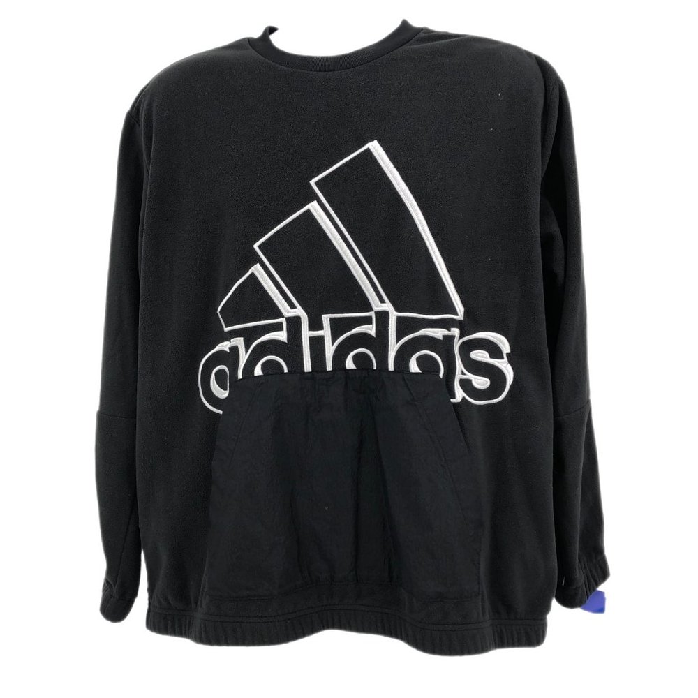 adidas Black and White Pullover Sweatshirt with Logo | Good Condition - Picture 1 of 7